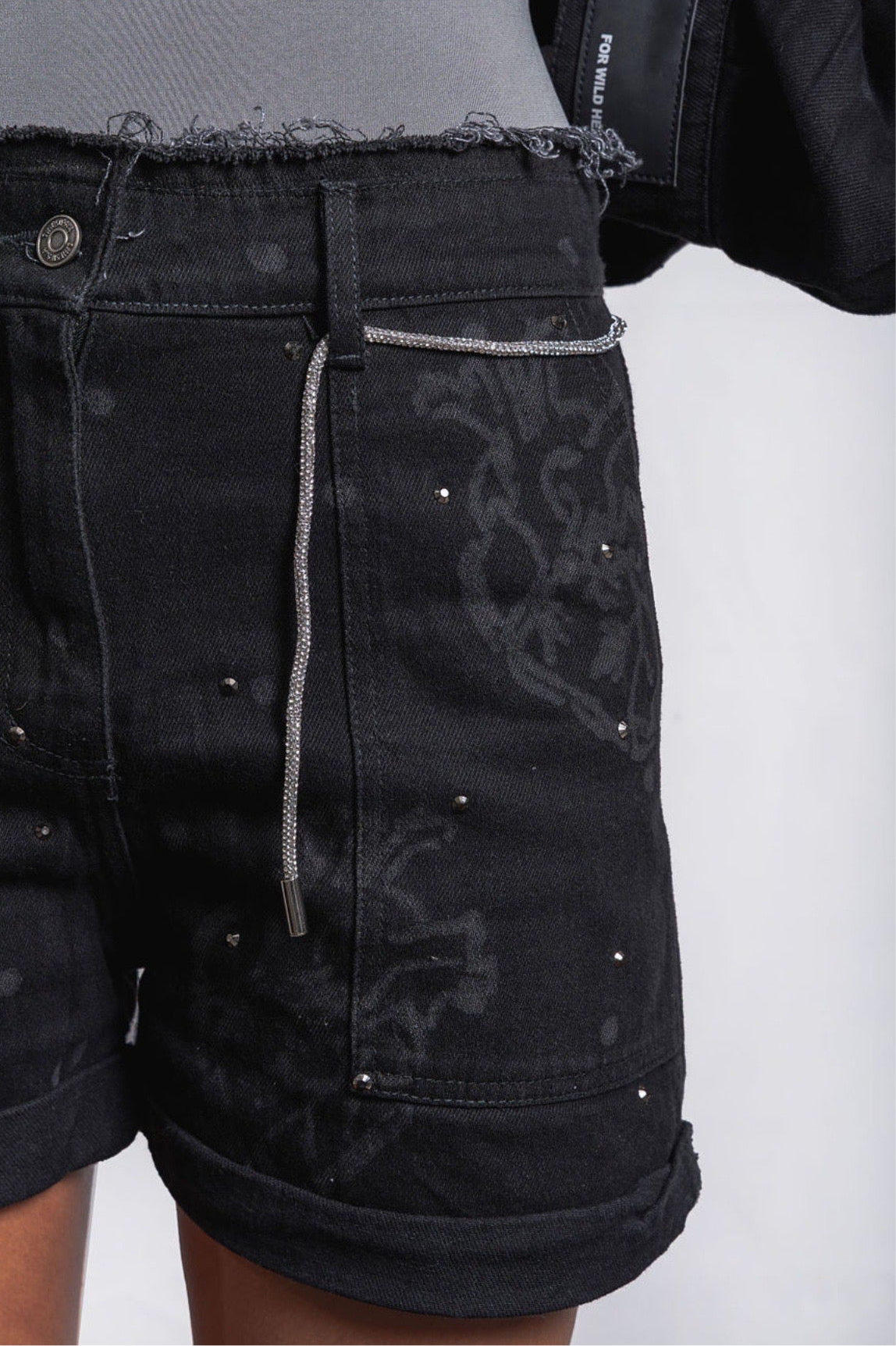 IMPLACABLE BLACK SHORTS
