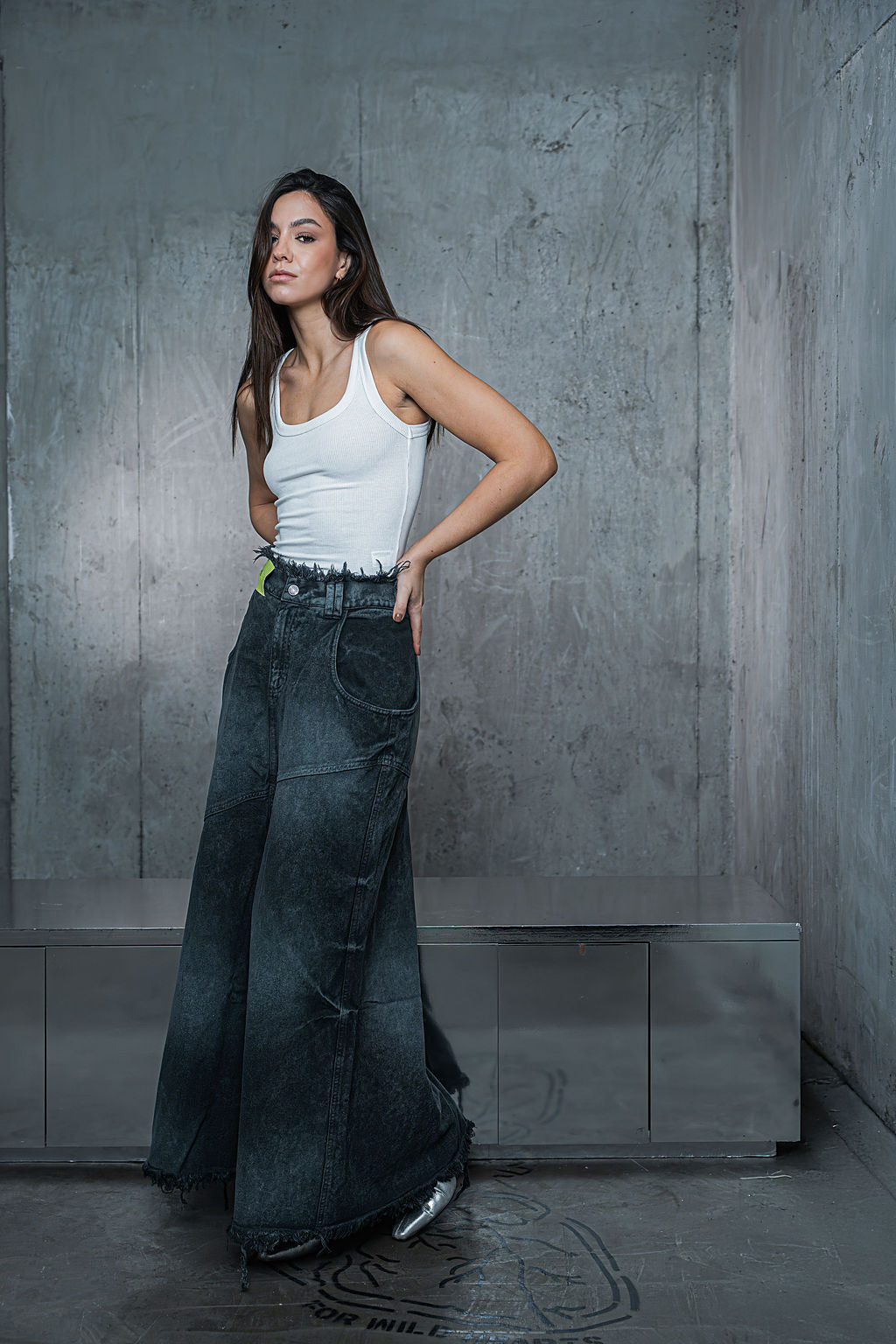 MAXI FALDA NIEBLA